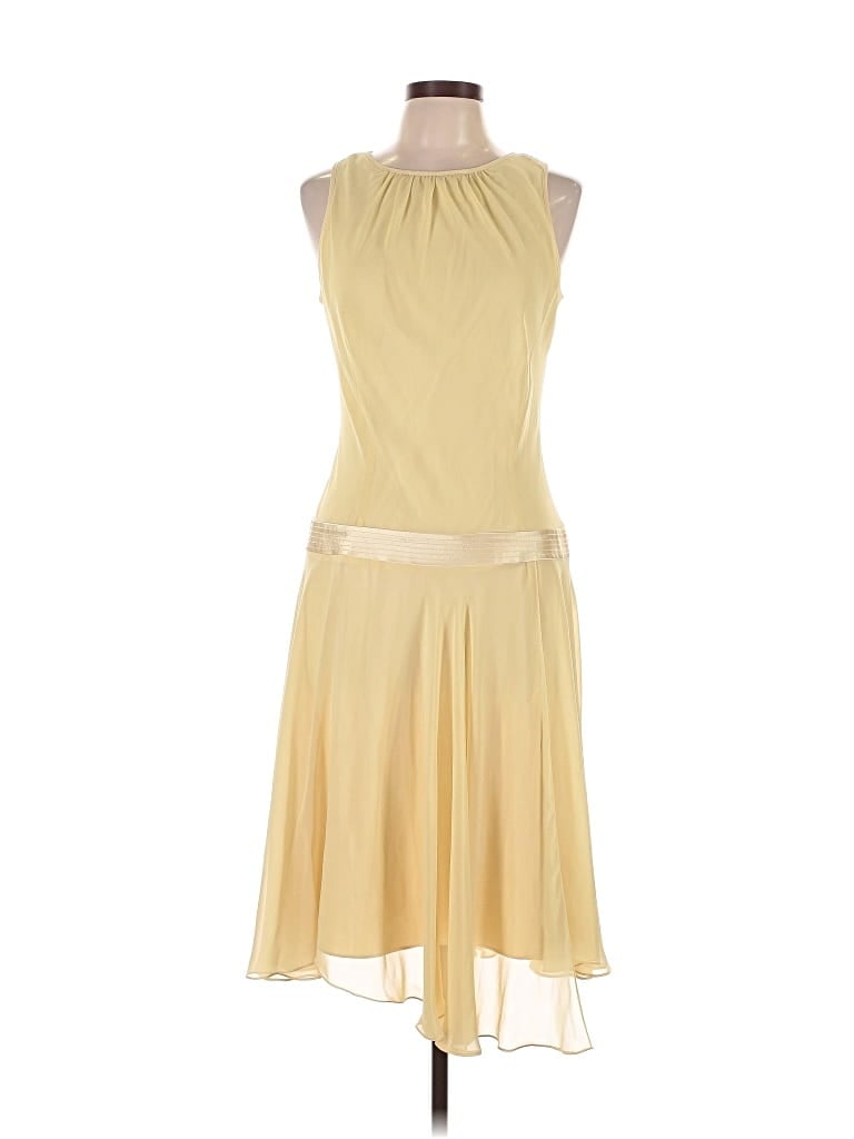 Pre-owned Liz Claiborne Cocktail Dress In Yellow
