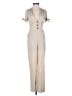 Superdown Solid Ivory Tan Jumpsuit Size XXS - photo 1