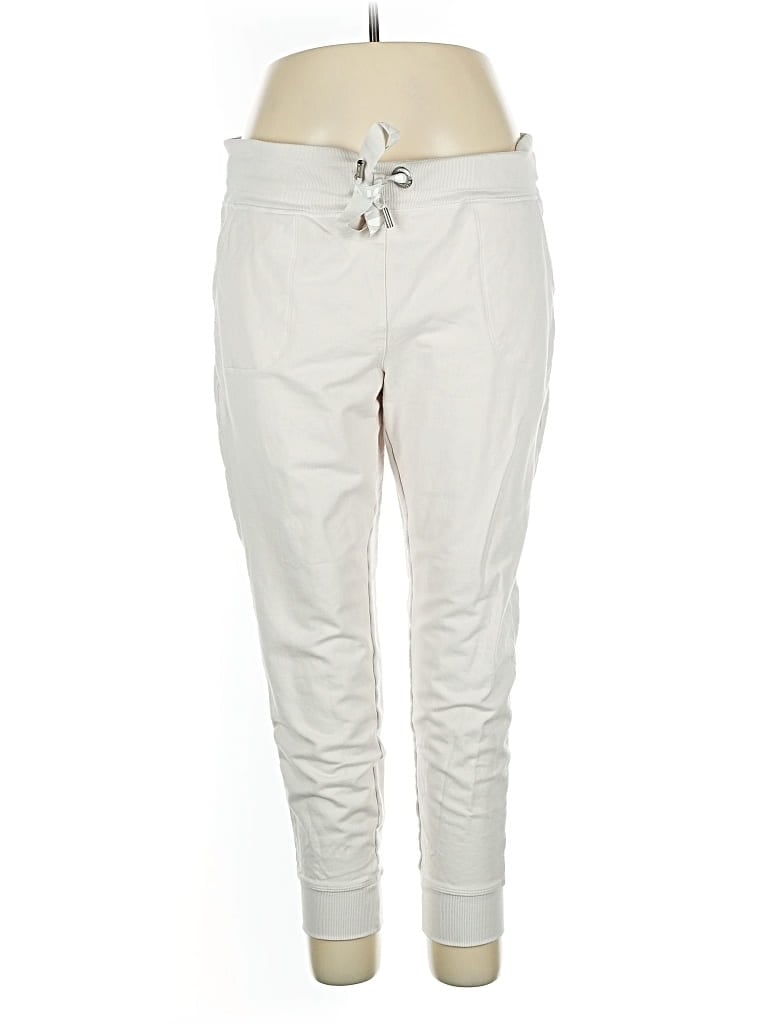 Pre-owned Dkny Sport Casual Pants In White