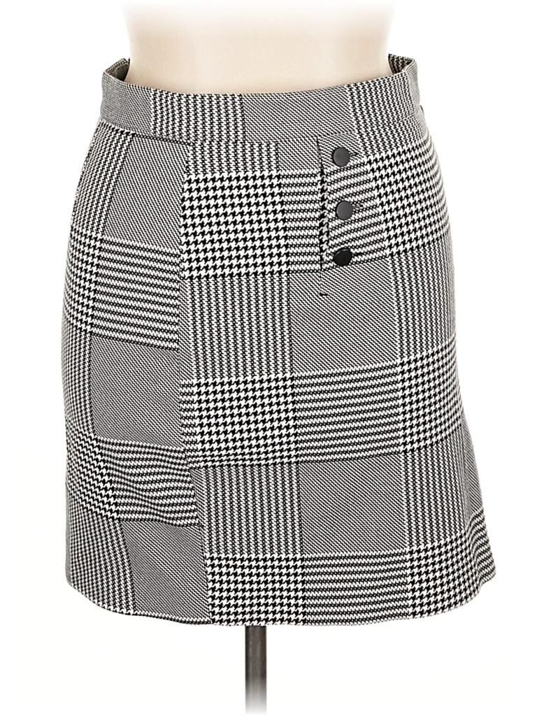 Pre-owned H&m Casual Skirt In Gray