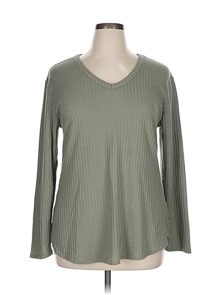 Pre-owned Chaser Long Sleeve T-shirt In Gray