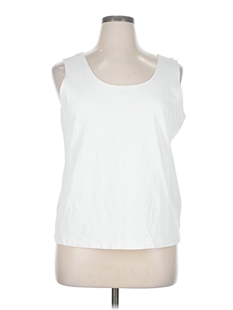 Pre-owned Chico's Sleeveless T-shirt In White
