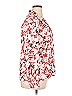 Fire Islander Print Red Long Sleeve Blouse Size 18 - photo 4