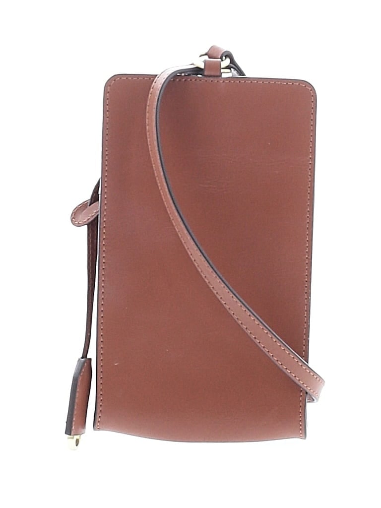 Pre-owned Jjill Leather Crossbody Bag In Brown