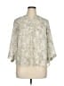 Paraphrase 100% Polyester Ivory 3/4 Sleeve Blouse Size 1X - photo 1