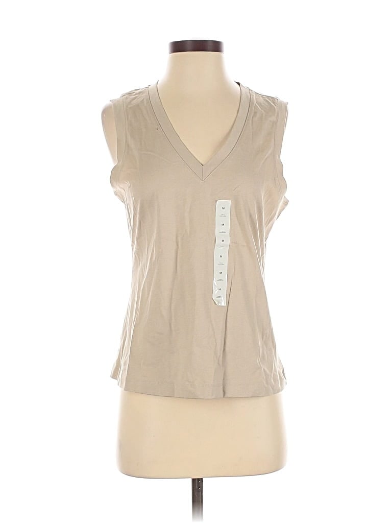 Pre-owned Banana Republic Factory Store Sleeveless T-shirt In Brown