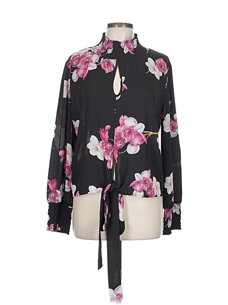VENUS Pre-owned Long Sleeve Blouse In Black