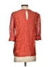 Unbranded 100% Polyester Orange 3/4 Sleeve Blouse Size S - photo 2