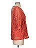Unbranded 100% Polyester Orange 3/4 Sleeve Blouse Size S - photo 4