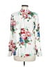Zara Basic Floral White Long Sleeve Blouse Size M - photo 2