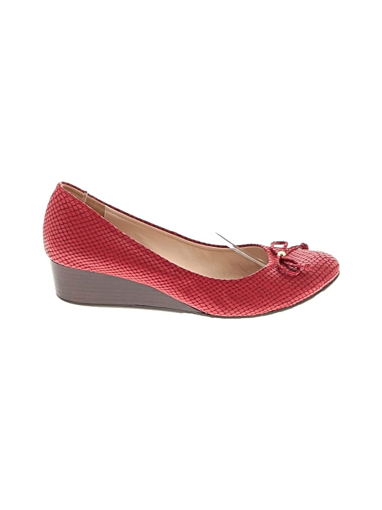 Pre-owned Cole Haan Wedges In Red