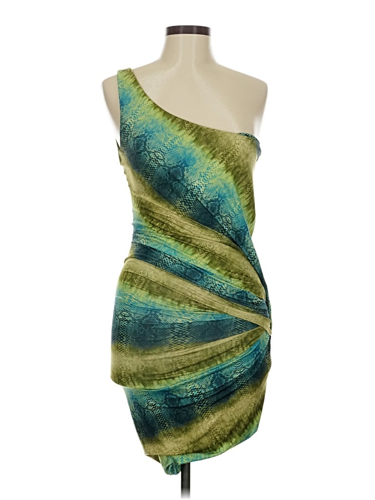 Pre-owned Torn By Ronny Kobo Cocktail Dress In Green