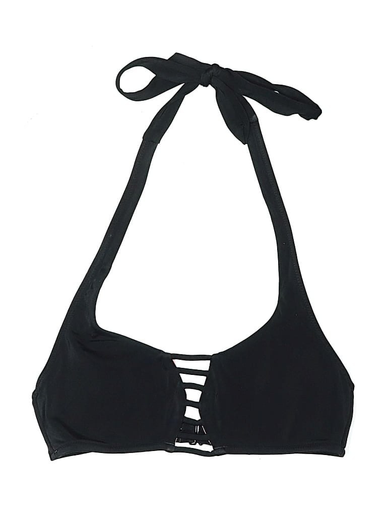 Pre-owned Victoria's Secret Pink Swimsuit Top Black Swimwear