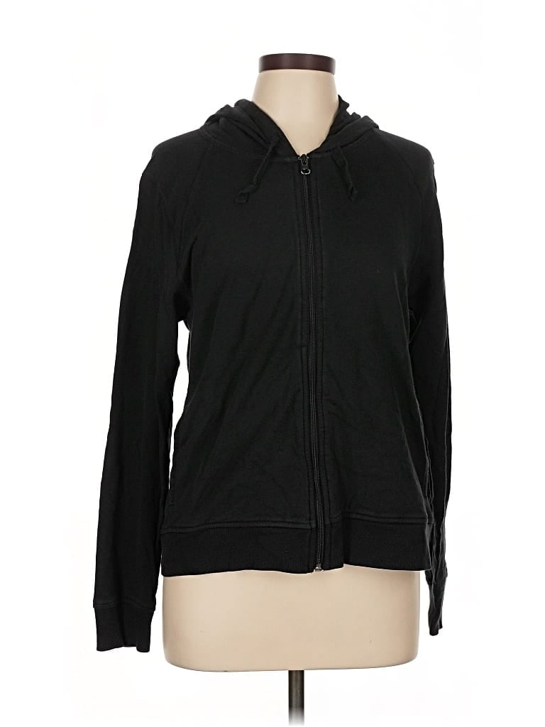 Pre-owned Gap Outlet Zip Up Hoodie In Black