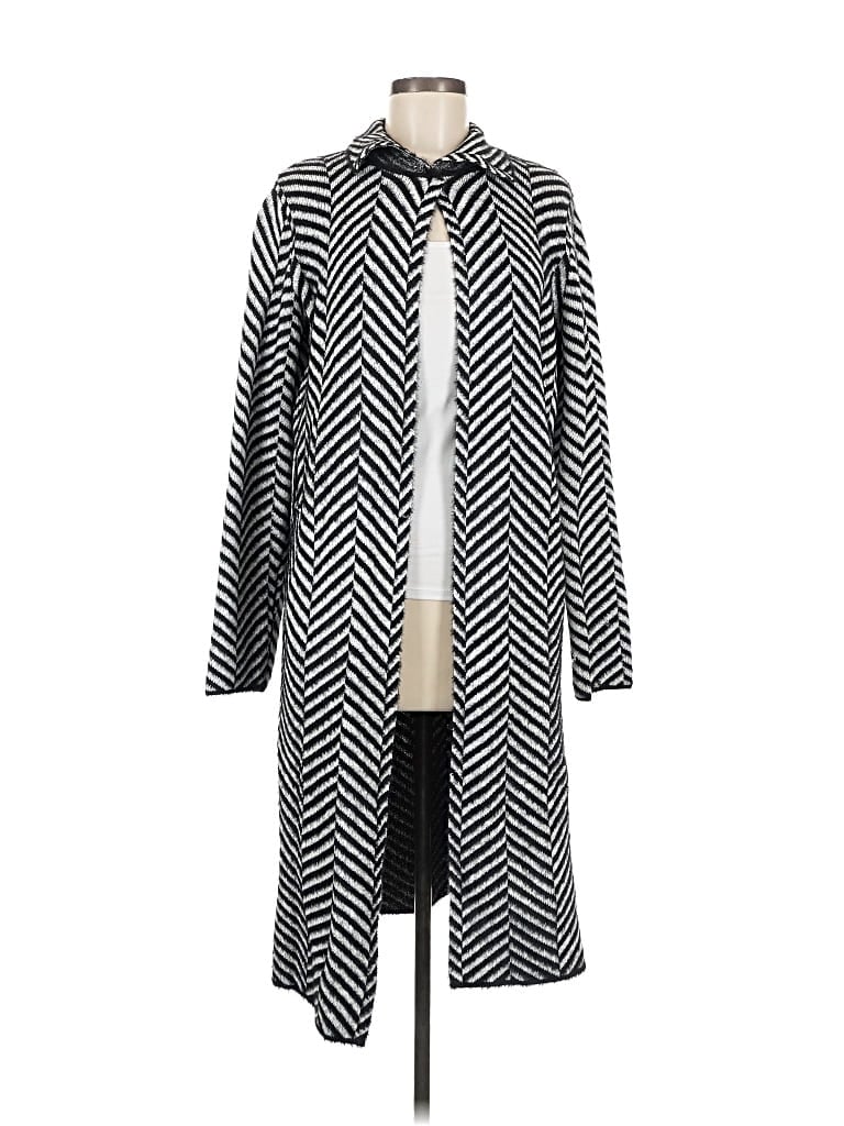 Pre-owned M Magaschoni Cardigan Sweater In Gray