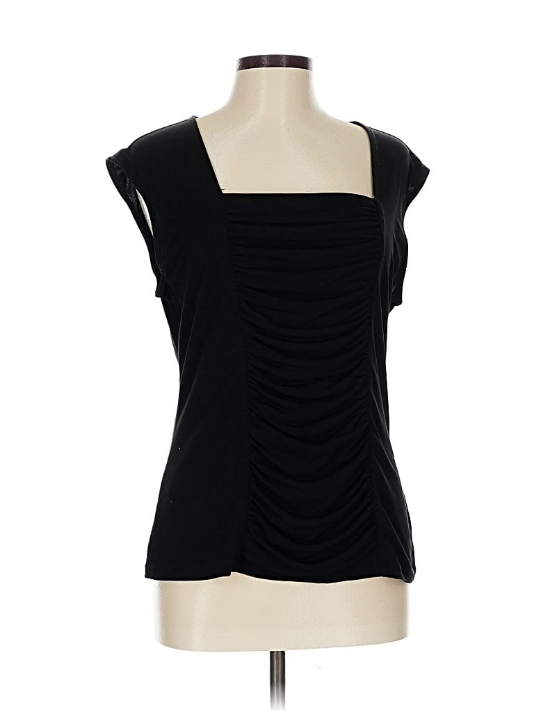 Pre-owned Style & Co Sleeveless Blouse In Black