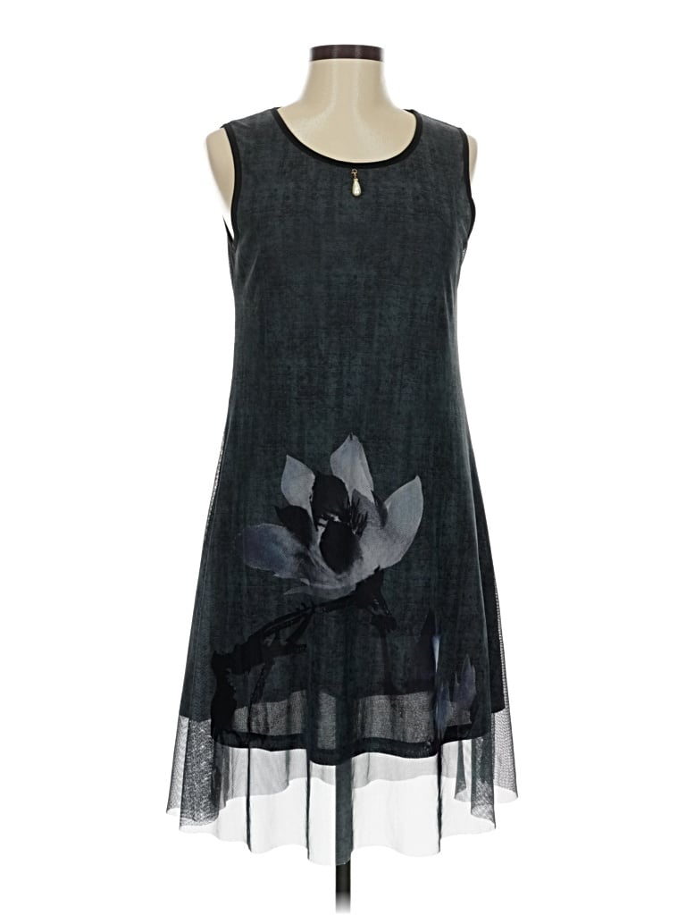 Pre-owned Assorted Brands Casual Dress In Gray