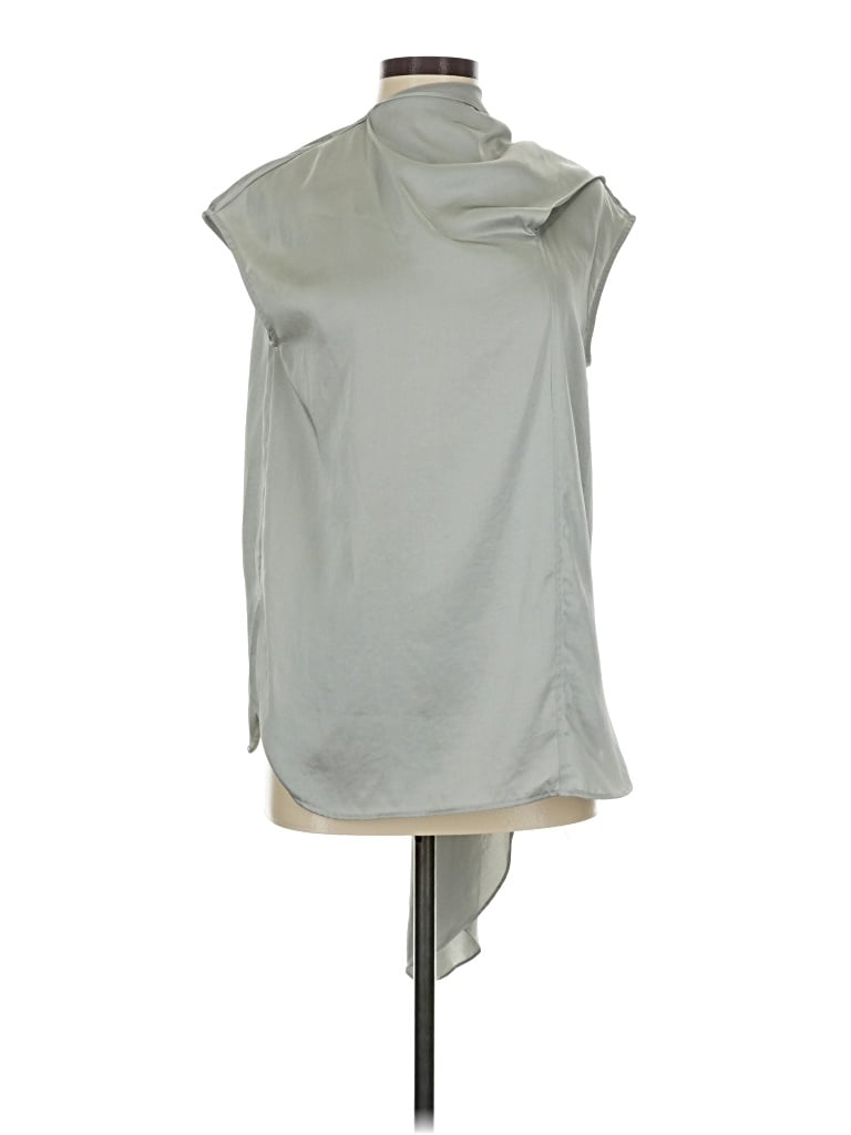 Pre-owned Mng Suit Sleeveless Blouse In Gray