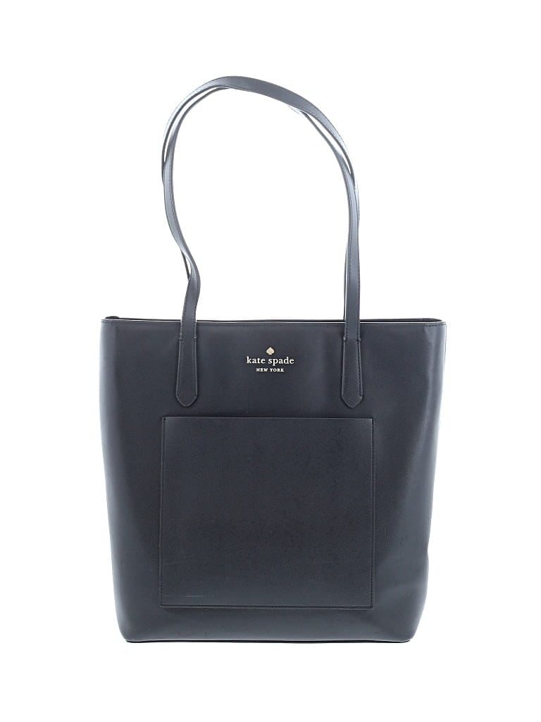 Pre-owned Kate Spade New York Leather Tote Bag In Black