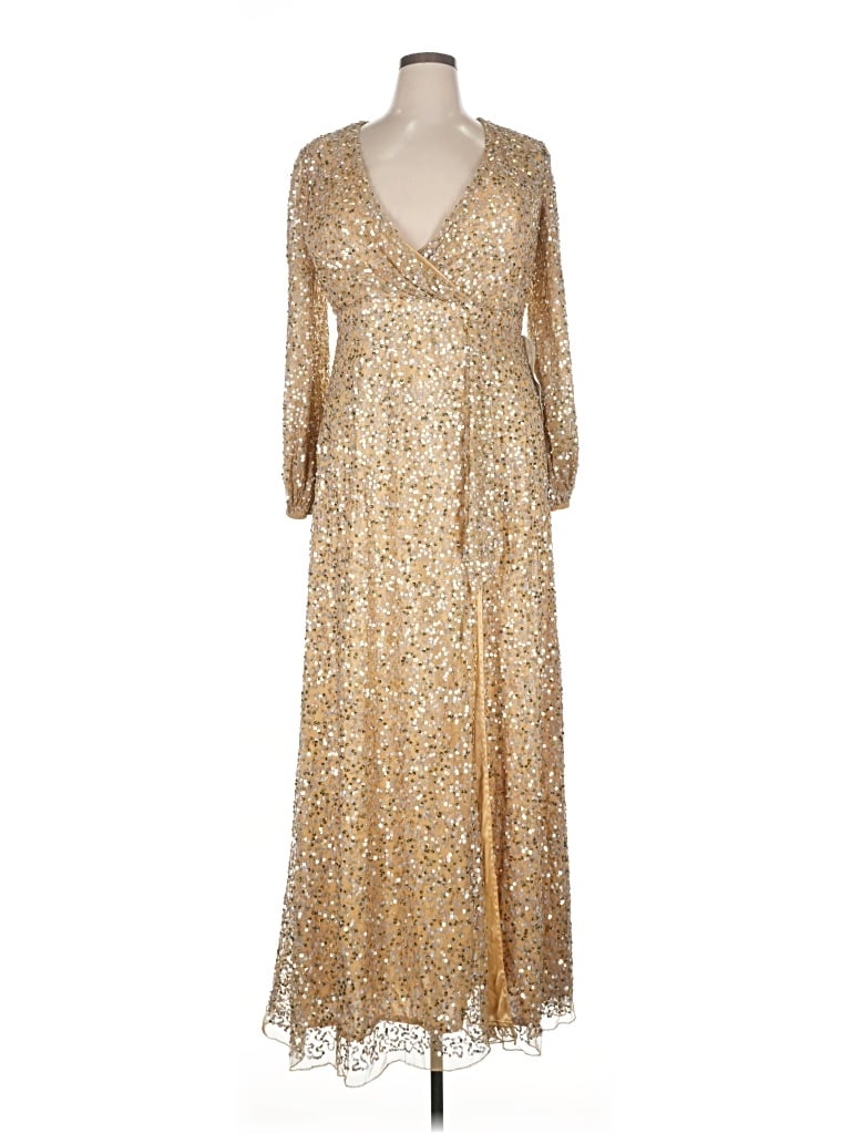 Mac Duggal Cocktail Dress In Gold