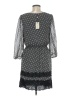 Studio M 100% Polyester Gray Casual Dress Size M - photo 2