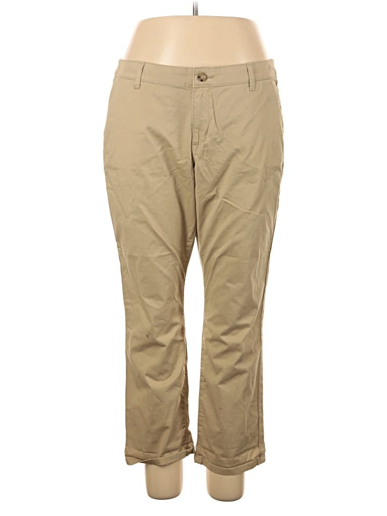 Pre-owned A.n.a. A New Approach Khaki Pant In Brown