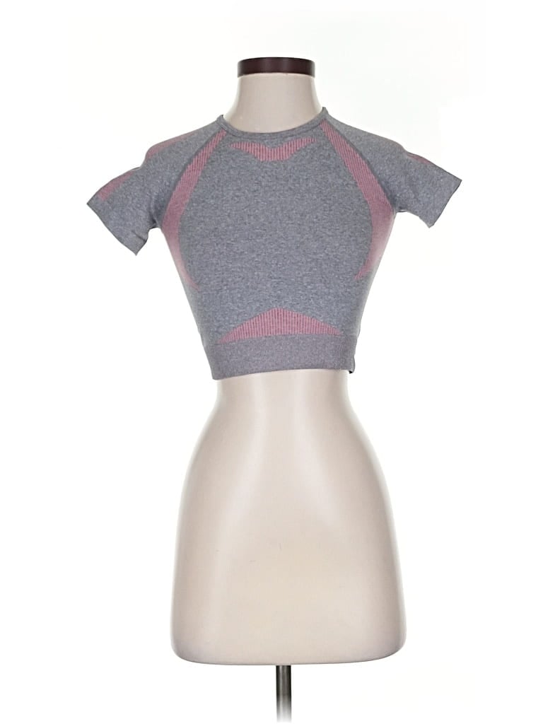 Pre-owned Unbranded Short Sleeve T-shirt In Gray