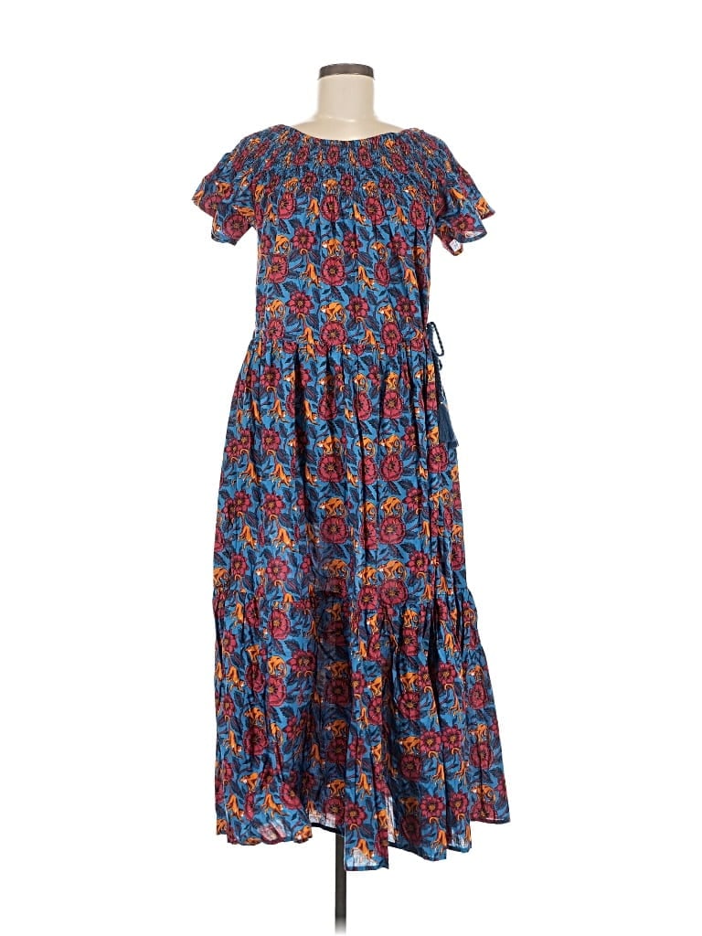 Pre-owned Printfresh Casual Dress In Blue