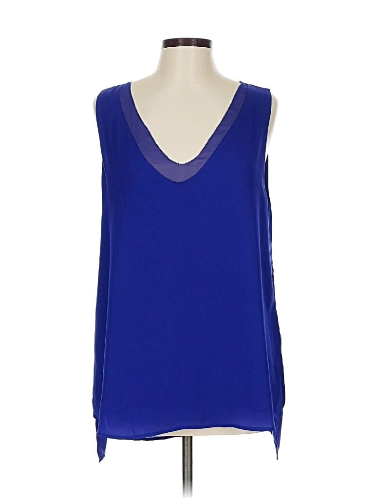 Pre-owned Banana Republic Sleeveless Blouse In Blue