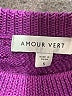 Amour Vert 100% Wool Purple Wool Pullover Sweater Size S - photo 7