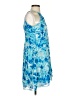 Calvin Klein 100% Polyester Tie-dye Blue Cocktail Dress Size S (estimated) - photo 4