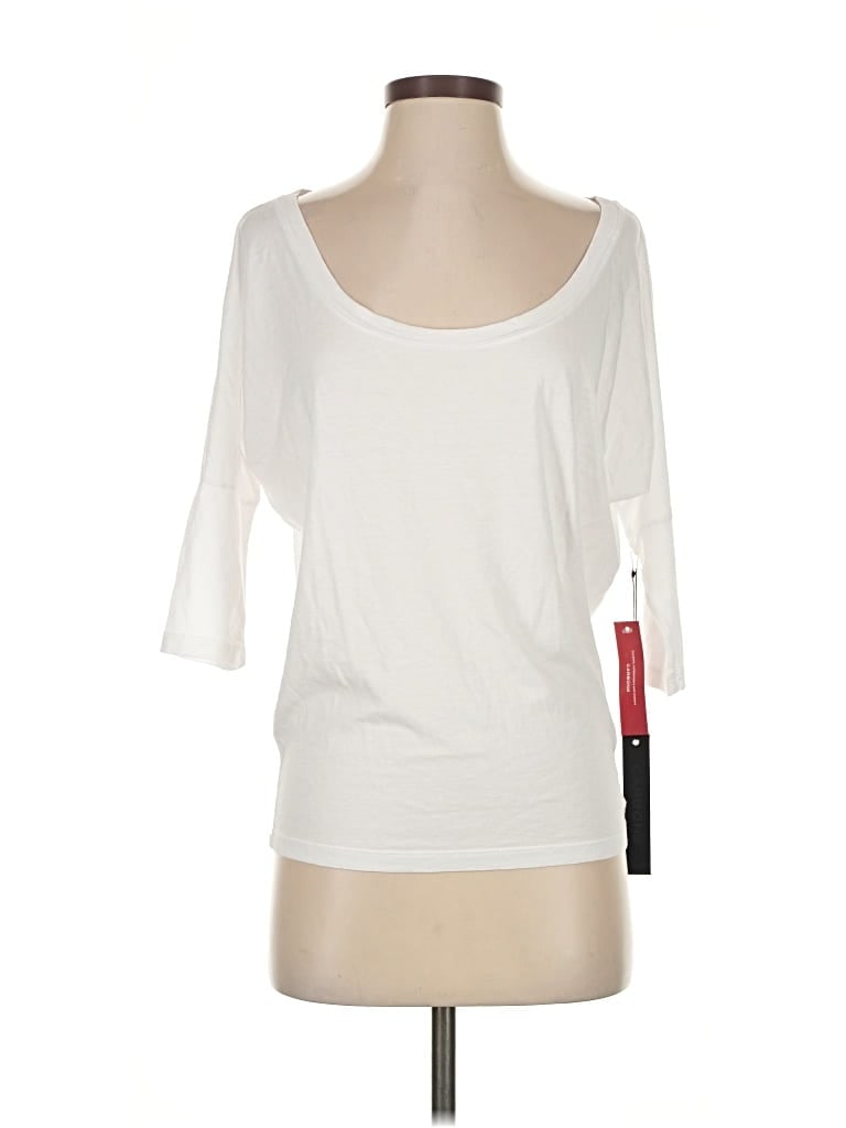 Pre-owned Carbon38 3/4 Sleeve T-shirt In White