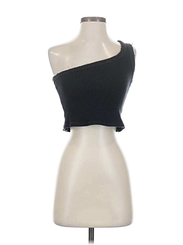 Pre-owned Urban Outfitters Tube Top Black One Shoulder Neckline Tops