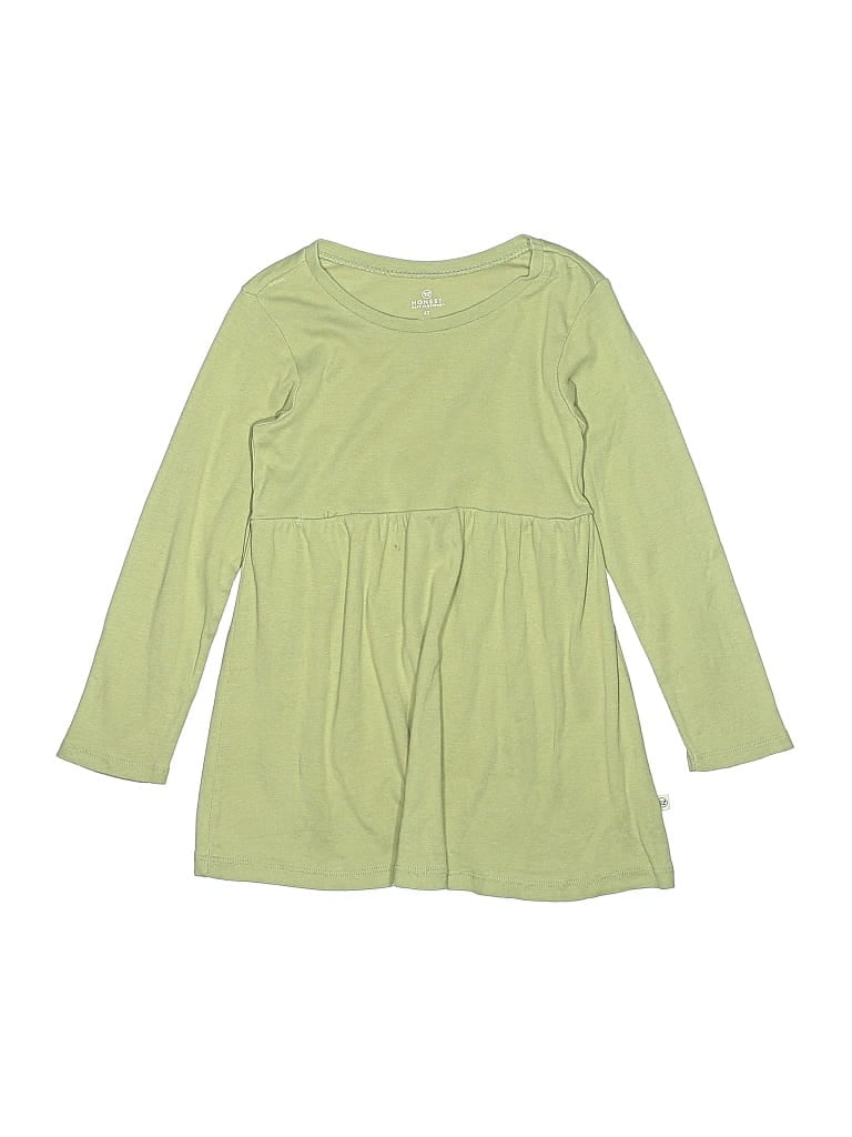 Pre-owned Honest Baby Clothing Kids' Dress In Green