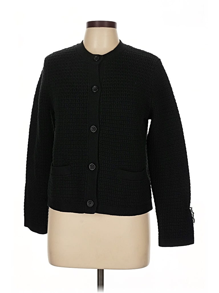 Pre-owned Uniqlo Cardigan Sweater In Black