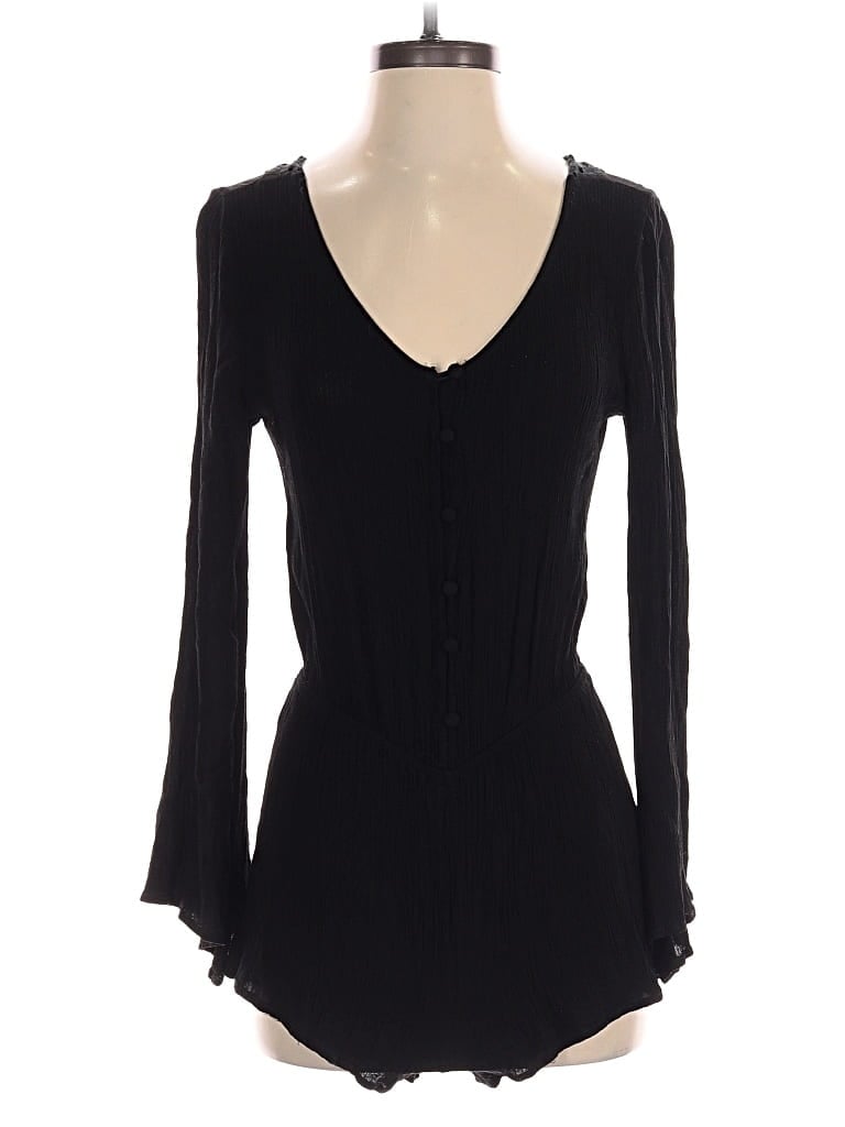 Pre-owned Blu Pepper Romper In Black