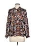 Massini 100% Polyester Paisley Brown Long Sleeve Blouse Size M - photo 1