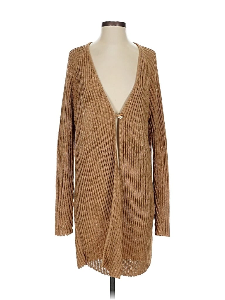 Pre-owned Dana Buchman Cardigan Sweater In Brown