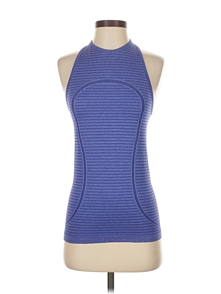 Pre-owned Lululemon Athletica Active Tank Top In Blue