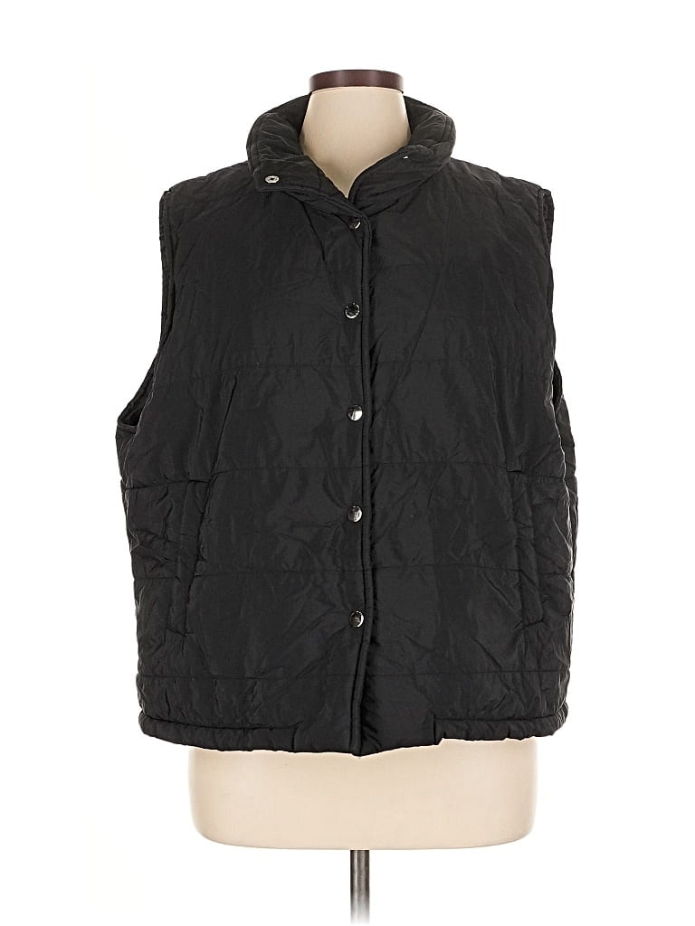 Pre-owned Shein Curve Vest In Black