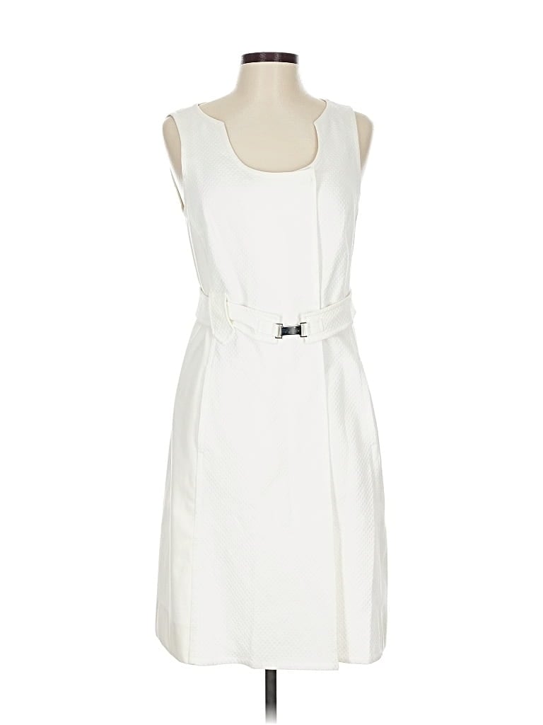 Pre-owned Sportmax Casual Dress In White