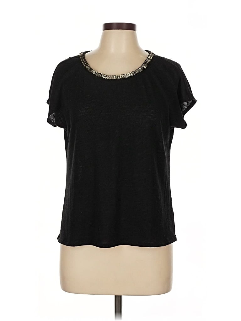 Pre-owned Ny Collection Short Sleeve T-shirt In Black