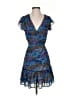 Slate & Willow 100% Polyester Paisley Blue Cocktail Dress Size XS - photo 1
