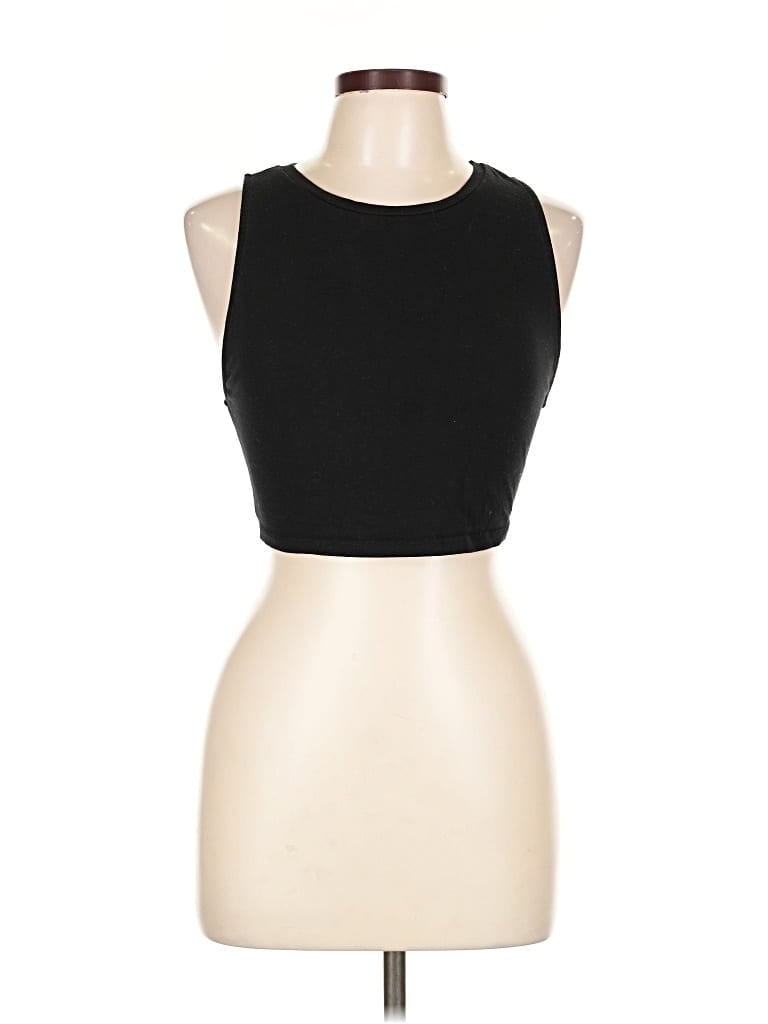 Pre-owned Zara Tank Top Black Strapless Neckline Tops