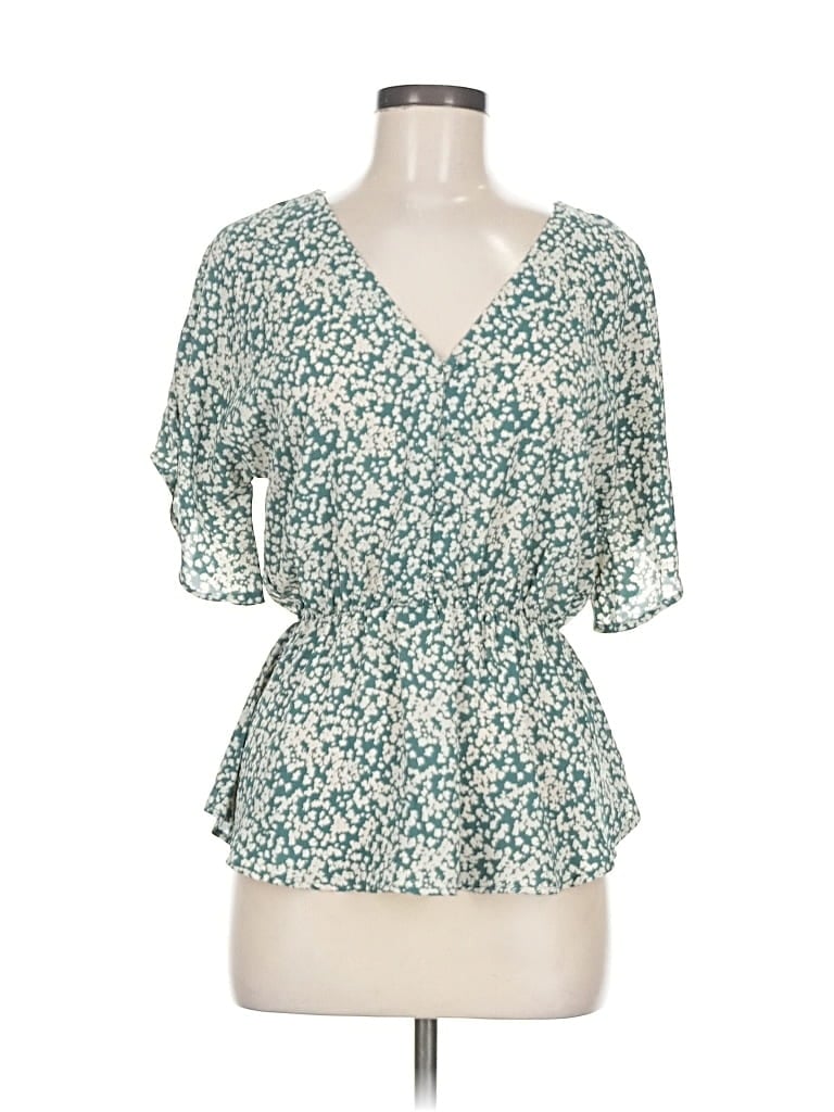 SIENNA SKY Pre-owned Short Sleeve Blouse In Blue