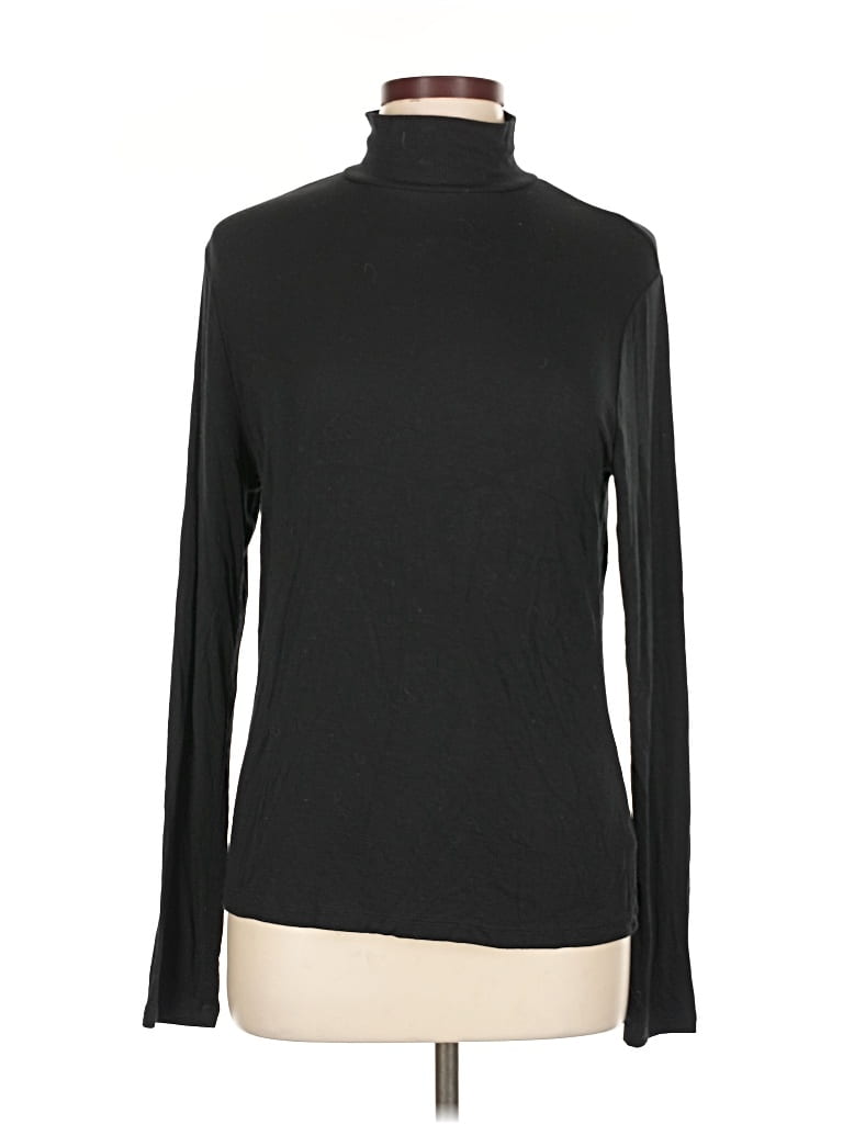 Pre-owned A New Day Long Sleeve Turtleneck In Black