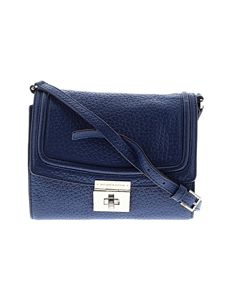 Pre-owned Kate Spade New York Leather Crossbody Bag In Blue