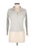 J.Crew Gray Long Sleeve Polo Size M - photo 1