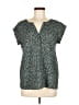 Joie 100% Polyester Green Short Sleeve Henley Size M - photo 1