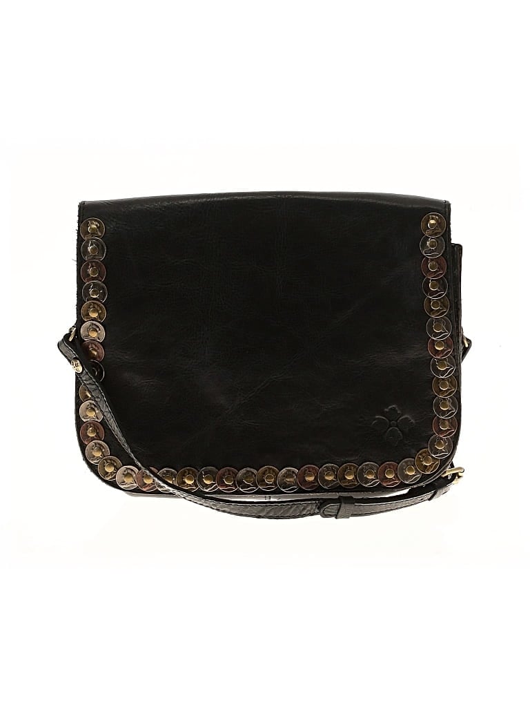 Pre-owned Patricia Nash Leather Crossbody Bag In Black
